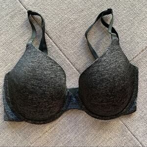 Victoria's Secret VS Uplift Semi Demi Bra Heather Gray 32DD